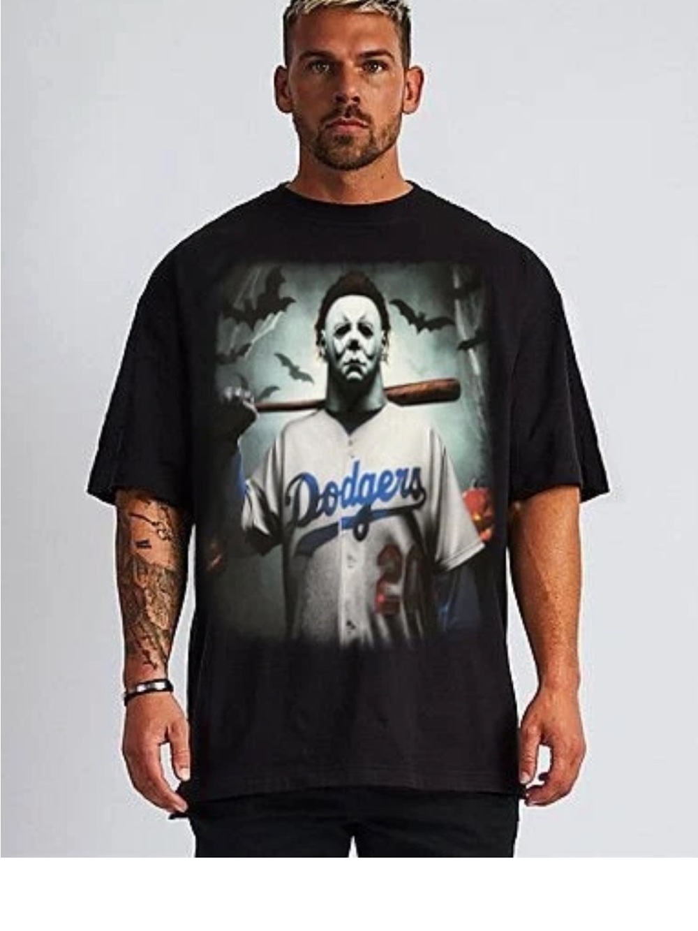 MICHAEL MYERS GHOST FACE HALLOWEEN T SHIRT MEN'S SIZE L NWOT